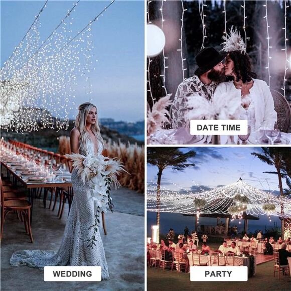 480 LED Icicle Lights,26.2FT Icicle Lights Outdoor Waterproof Christmas Lights - Picture 5 of 6